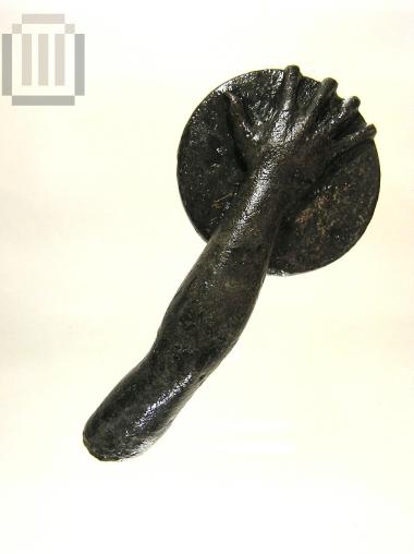 Right hand of statuette in Discobolus type