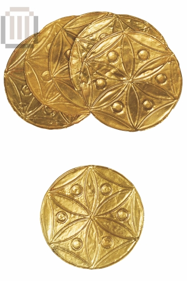 Gold discs.