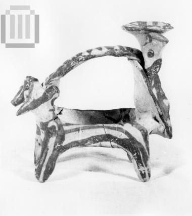 Ειδώλιο άρματος με αναβάτη.