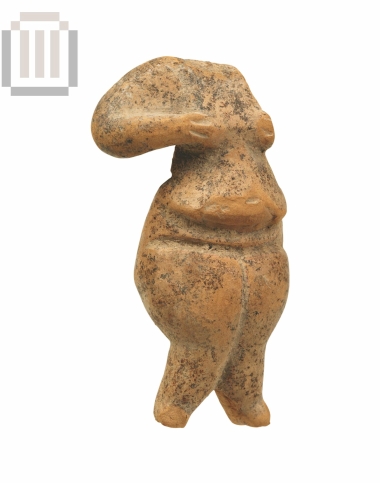 Πήλινο ειδώλιο όρθιας γυμνής γυναικείας μορφής