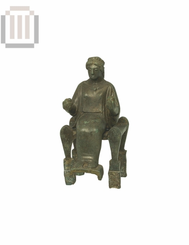 Figurine of  a seated female figure, probably of Demeter.