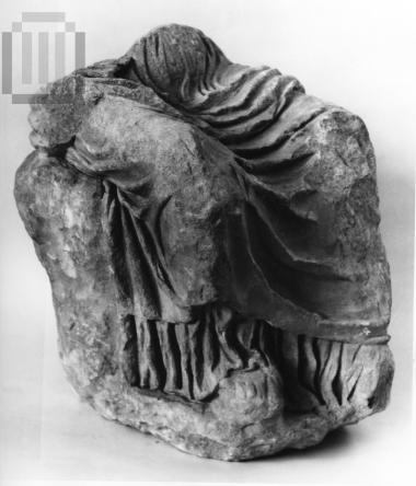 Pediment statuette of a seated woman