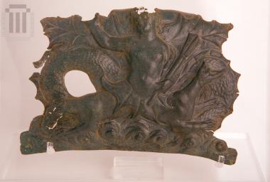 Metal sheet of Scylla, the mythological monster.