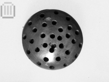 Button-shaped ivory accessory
