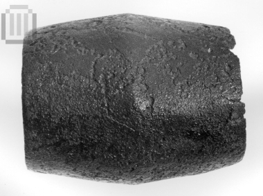 Bronze biconical, tube-shaped ring