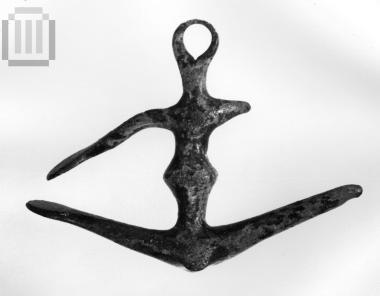 Pendant in the form of an  anchor.