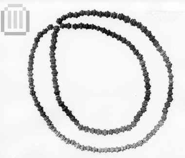 Two necklaces of egyptian faience beads.