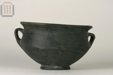 Two-handled cup of gray minyan ware from Orchomenus of Boeotia.