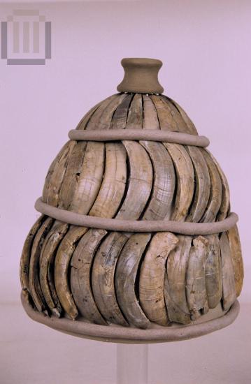 Boar's tusk war helmet