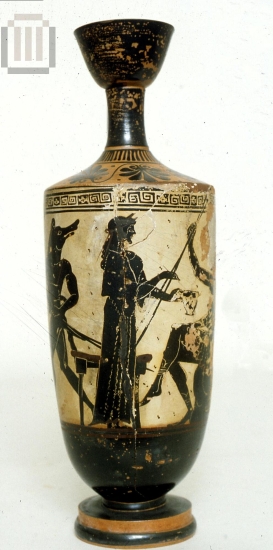 White-ground lekythos, of the painter of Athena