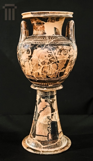 Red-figure nuptial lebes by the bath painter.