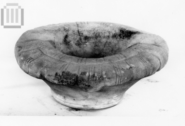 Marble relief  lamp.