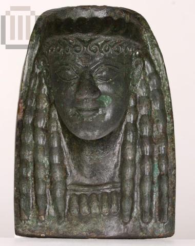 Bronze mould for making clay Daedalic busts