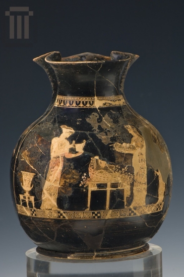 Ερυθρόμορφη οινοχόη, του Ζωγράφου της Ερέτριας.