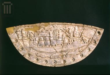 Ivory plaque with a relief scene