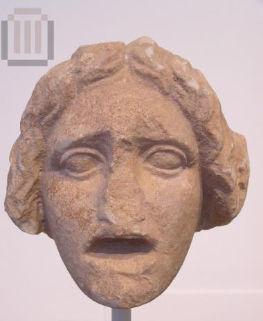 Τραγικό θεατρικό προσωπείο γυναικείας μορφής