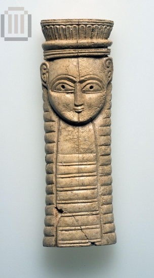 Ivory  plaque (inlay) of a female bust, probably of Artemis.