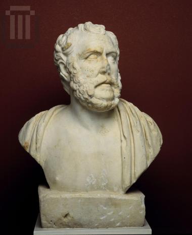 Portrait bust  of philosopher  Polemon.