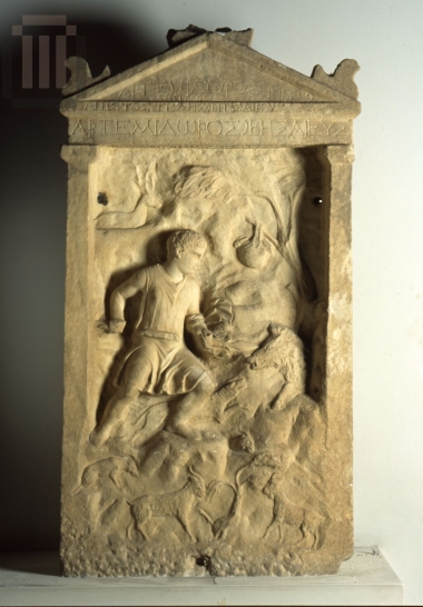 Funerary  stele of Artemidoros from Bissa.