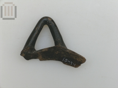 Fragment ( from the body and the handle)  of a Kamarian ware skyphos.