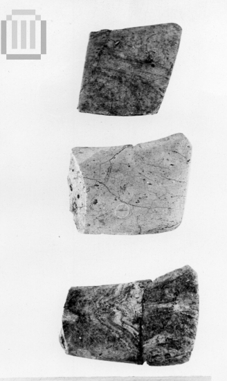 Glass paste  tusk models of  a  helmet.