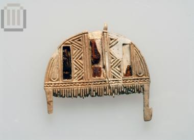 Ivory handle of a comb