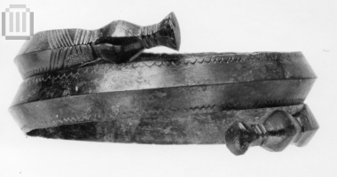 Bronze, spiral bracelet.