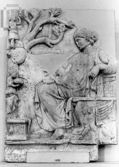 Αναθηματικό ανάγλυφο με λατρεία της Τελετής.