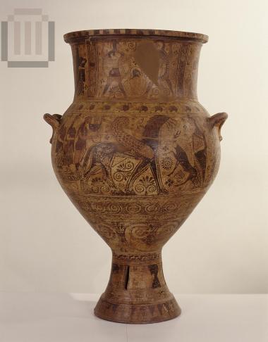 Pithamphora with Herakles and Deianeira scene.
