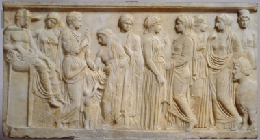 Votive relief offering of Xenokratia to Kifissos.