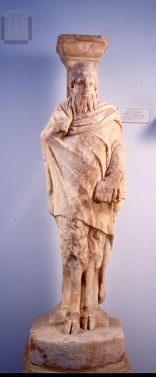 Τραπεζοφόρο με παράσταση Πανός.