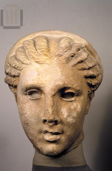 Colossal head of Artemis.