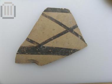Sherd   from closed shape vase  with matt- painted decoration.