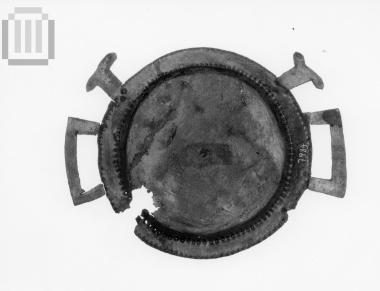 Bronze  votive miniature tray.