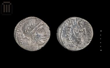 Denarius Mn. Acilius III VIR