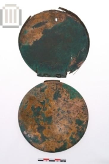 Bronze folding mirror