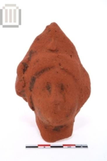 Head of a clay figurine