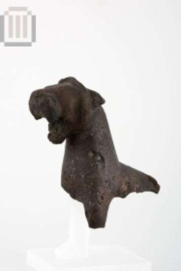 Part of a bronze vase-attachment in the forme of a lion
