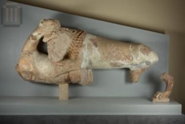 Group of animals from the east pediment of the Archaic temple of Apollo