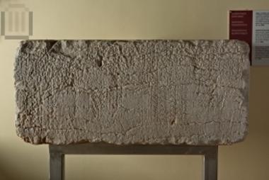 Inscribed base of the statue of the boxer Theagenes of Thasos