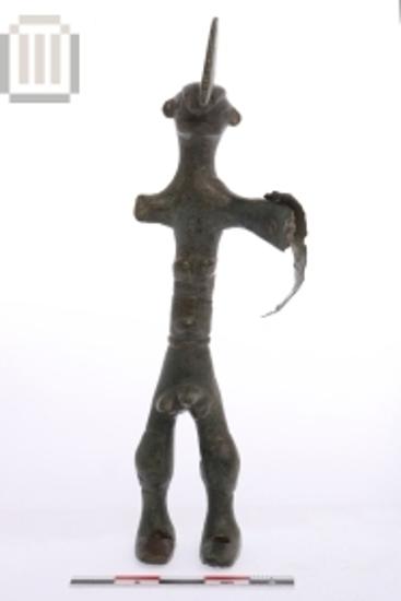 Χάλκινο ειδώλιο κρανοφόρου πολεμιστή