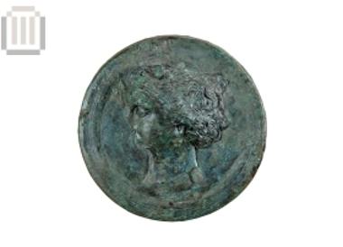 Χάλκινο κάτοπτρο με ανάγλυφη παράσταση Αφροδίτης