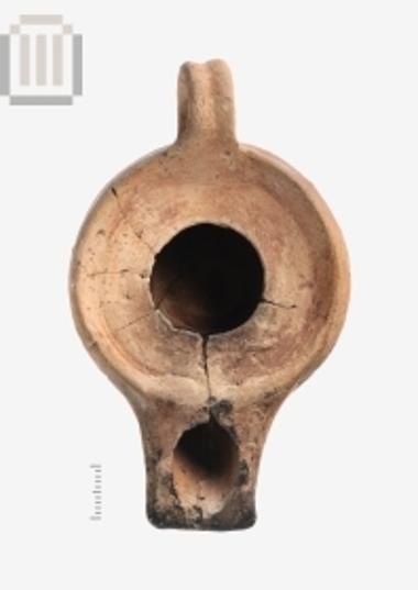 Clay one-handled lamp from Mazarakia