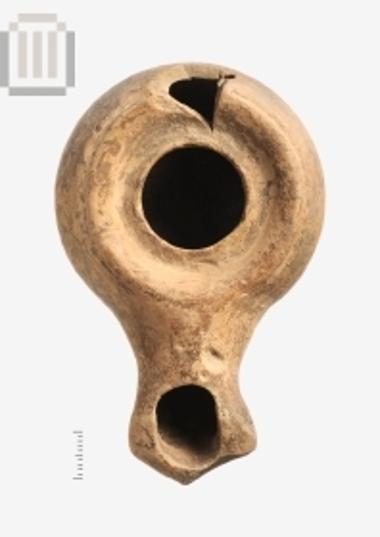 Clay handleless lamp from Mazarakia