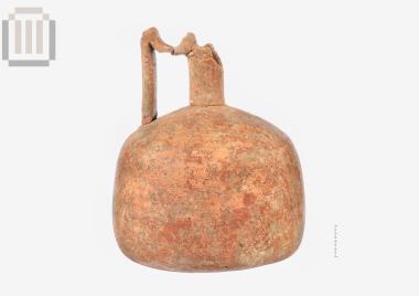 Clay red glazed lagynos from Mazarakia