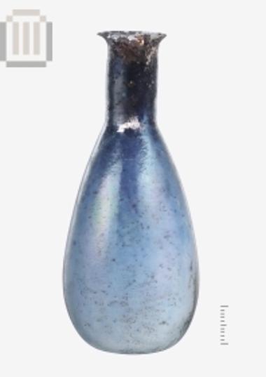 Γυάλινο βολβόσχημο μυροδοχείο από τη Μαζαρακιά