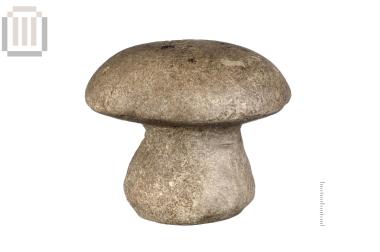 Clay mushroom-shaped object from Dymokastro