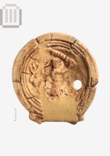 Part of a clay lamp from Mazarakia