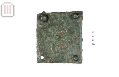 Bronze square sheet metal from Dymokastro