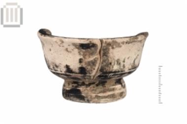 Part of a small clay black glazed hellenistic bowl from Agora